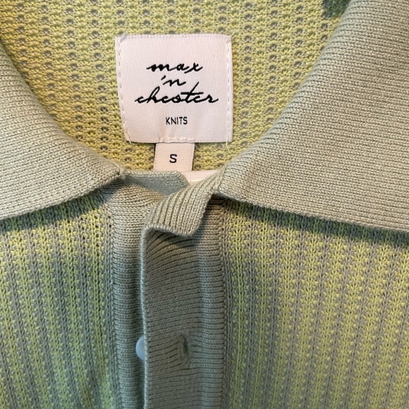 NWOT MAX ‘ N CHESTER Rib Knit Polo Size Small - Picture 4 of 9